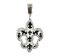 Fleur De Lis Pendant Black