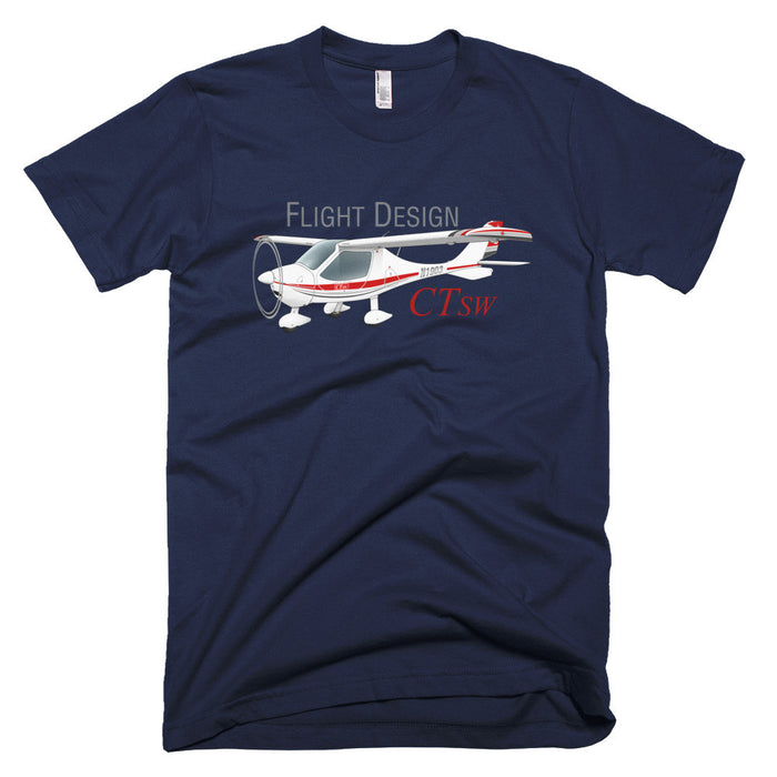 Flight Design CTSW Airplane T-shirt - Personalized with N#