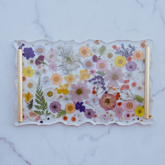 Floral Resin Serving Tray Kit - Ed's Plant Shop