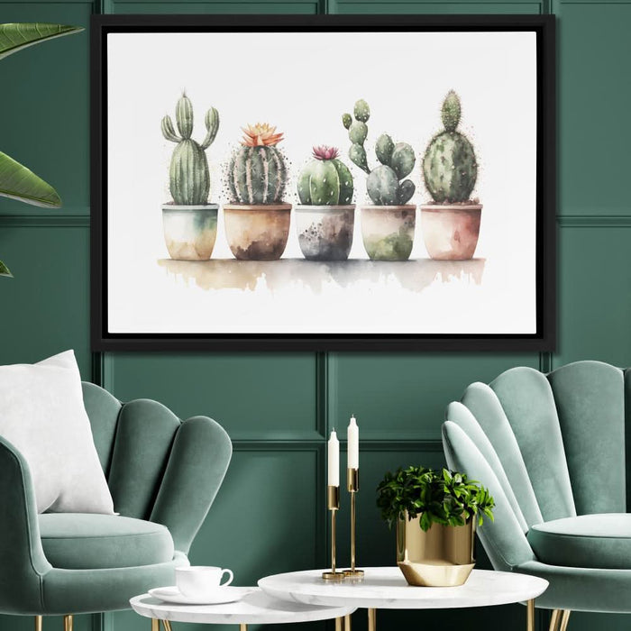 Flowering Cacti - Cactus Canvas Print
