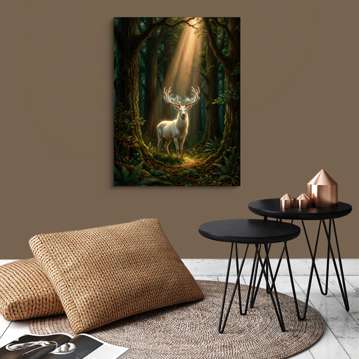 Forest Light — forest light sq brown wallroom 1port flush print