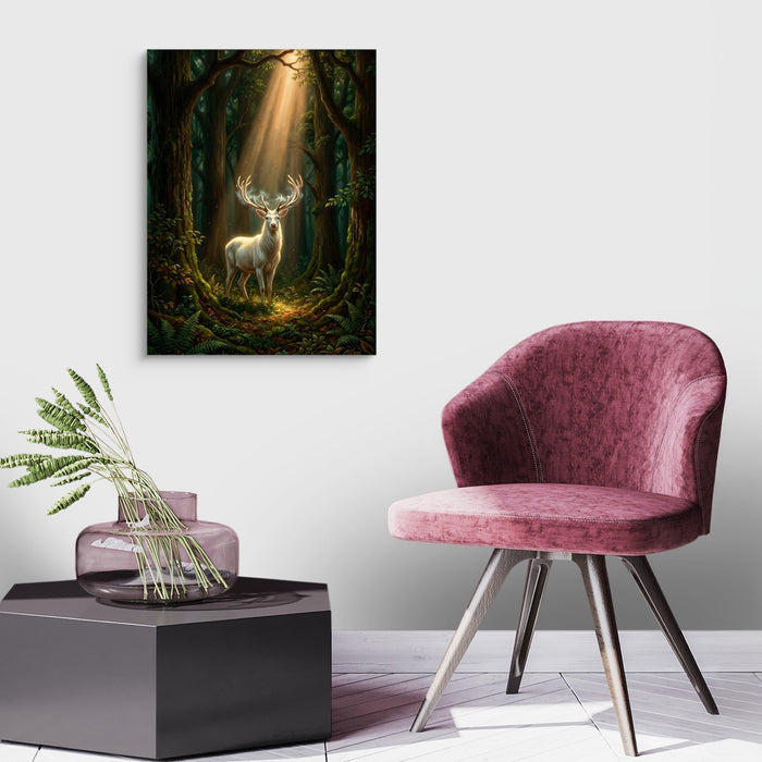 Forest Light — forest light sq land purple chair 1port flush print