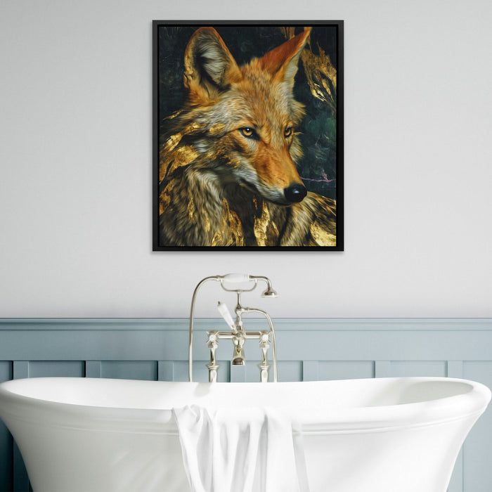 Fox Ember Shadows - Luxury Wall Art