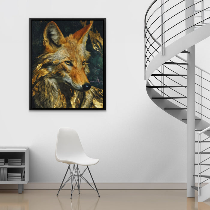Fox Ember Shadows - Luxury Wall Art