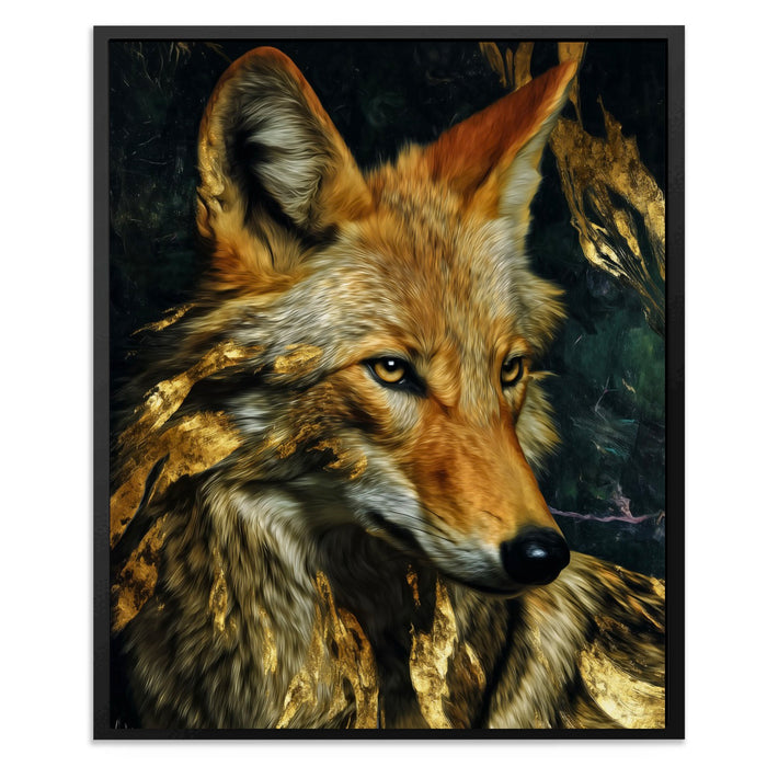 Fox Ember Shadows - Luxury Wall Art