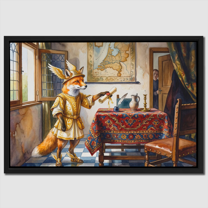 Fox Renaissance Study canvas wall art