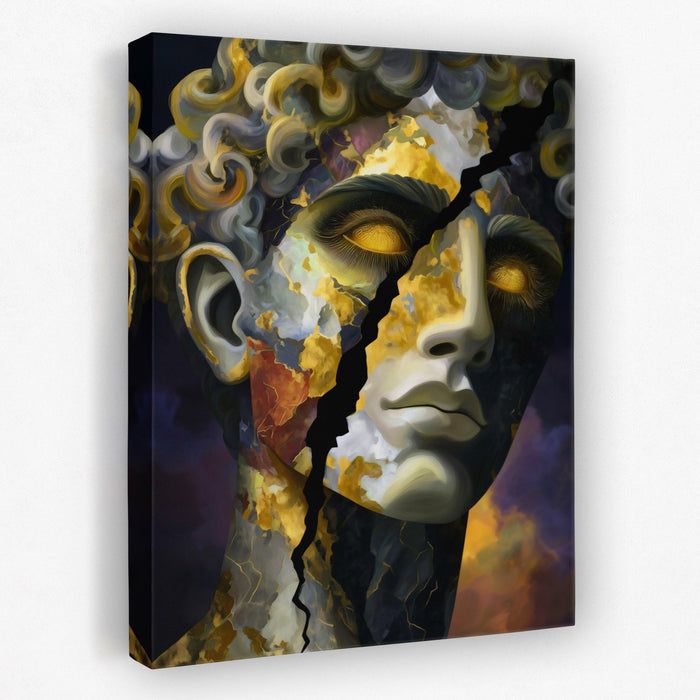 Fractured Golden Soul - Luxury Wall Art