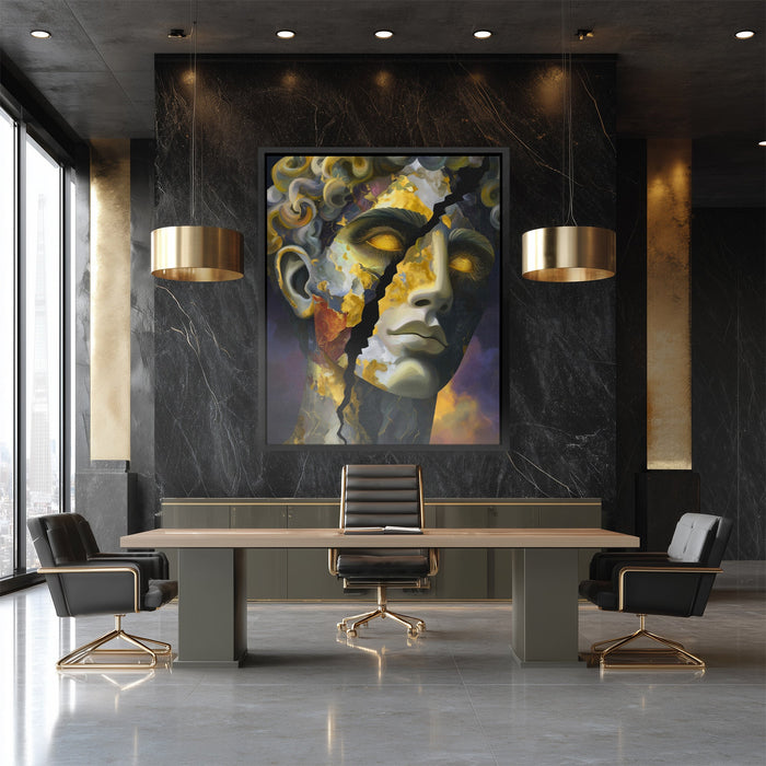 Fractured Golden Soul - Luxury Wall Art