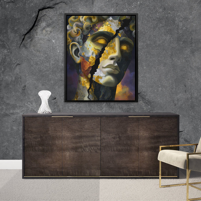 Fractured Golden Soul - Luxury Wall Art