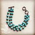 Frances Turquoise Triple Strand Bracelet