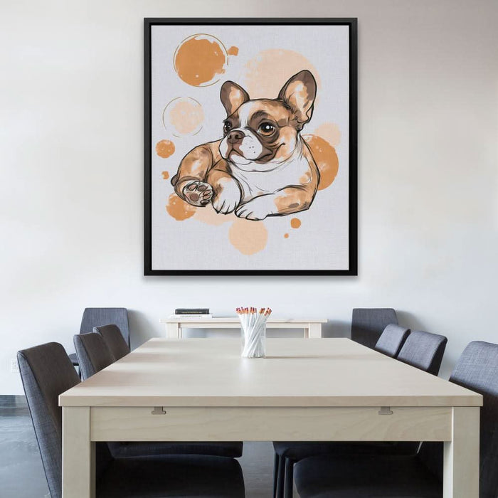 French Bulldog - Beige Dog Canvas Print
