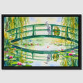 Frog Japanese Garden canvas wall art