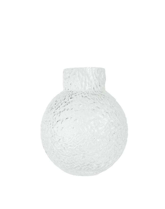 Frosted Ice Orb Vase