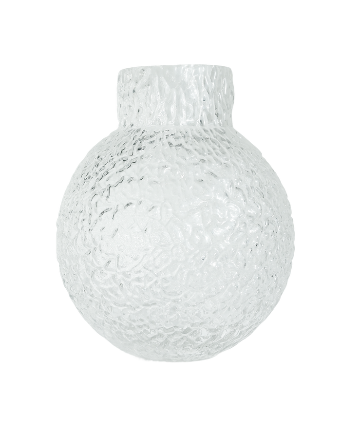 Frosted Large Ice Orb Vase