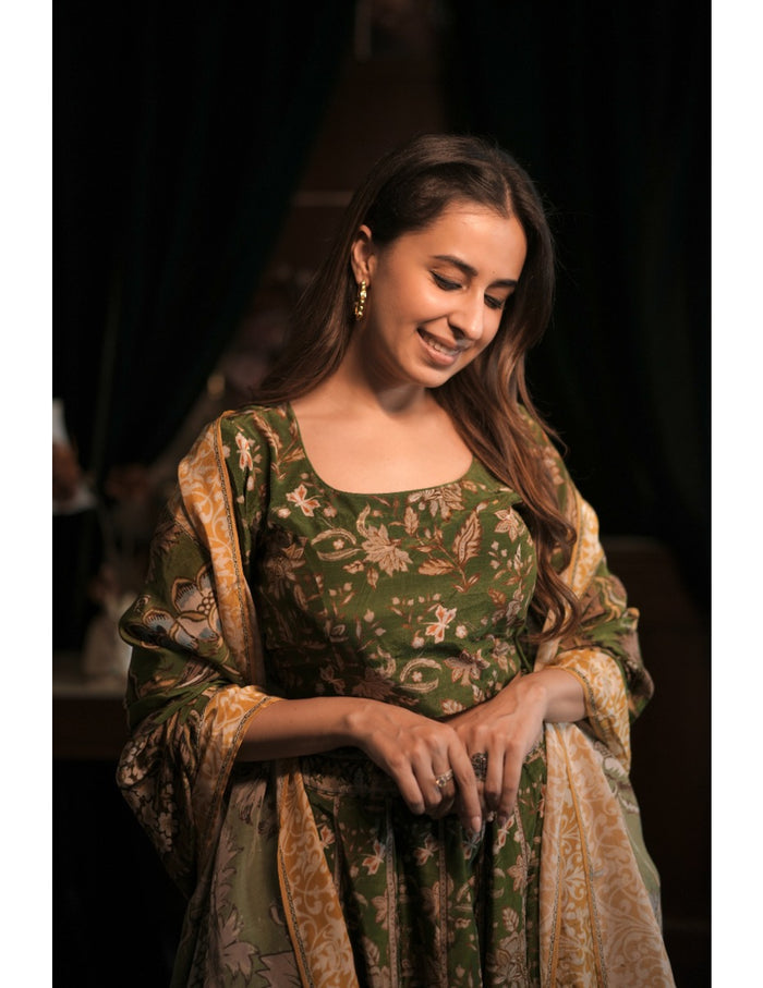 Gabri Green Lehenga Set