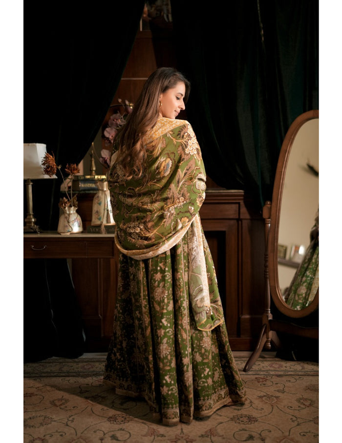 Gabri Green Lehenga Set
