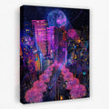 Gamer's Paradise - City Canvas Wall Art