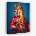 Ganesha Jeweled Crown canvas wall art