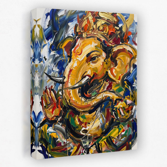 Ganesha Urban Expressionism canvas wall art