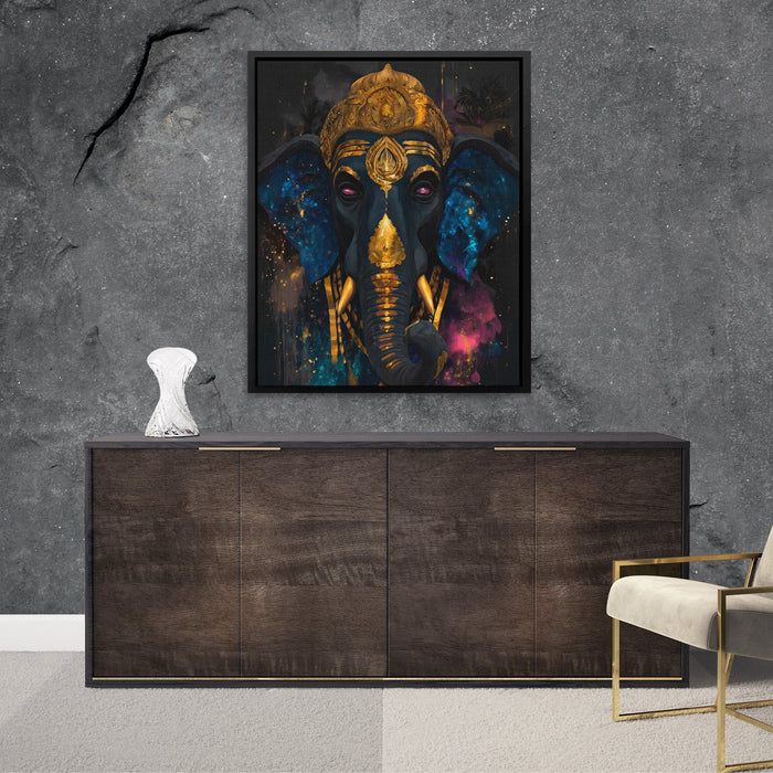 Ganesha's Cosmic Crown - Luxury Wall Art