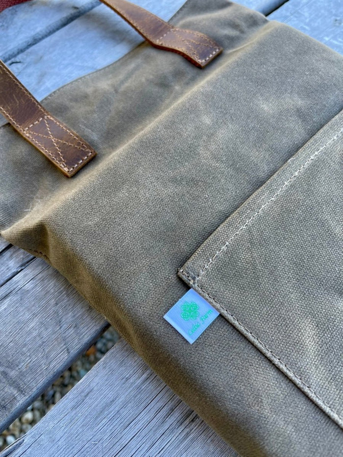Garden Kneeler Pad - Waxed Canvas Garden Pad - Ed's Plant Shop