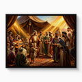 Gathering Golden Light — gathering golden light white studio framed black
