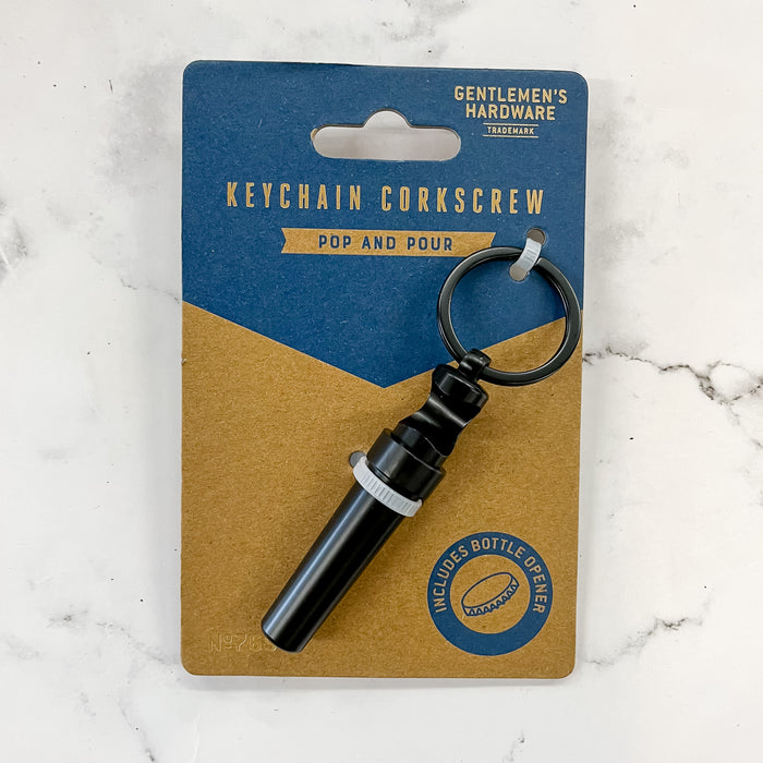 Gentlemens Hardware - Keychain Corkscrew - Lyla's: Clothing & Gifts - Online and Rockwall Texas Boutique