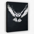 Ghostly Barn Owl - Bird Canvas Wall Art