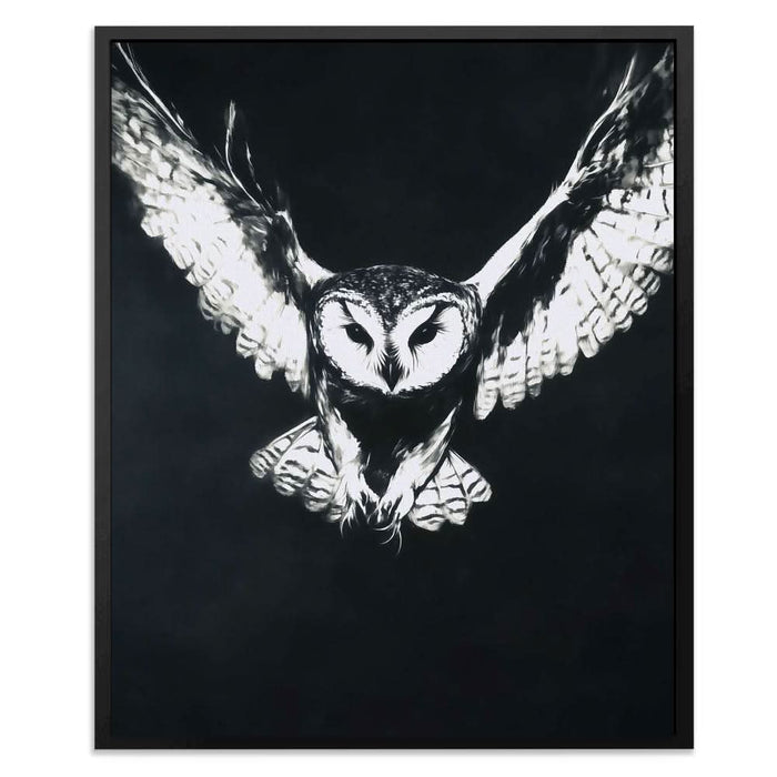 Ghostly Barn Owl - Bird Art for Home Office