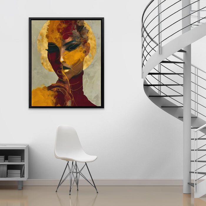 Gilded Identity Layers - Luxury Wall Art