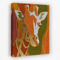 Giraffe Color Field canvas wall art