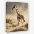 Giraffe Galloping Stride canvas wall art