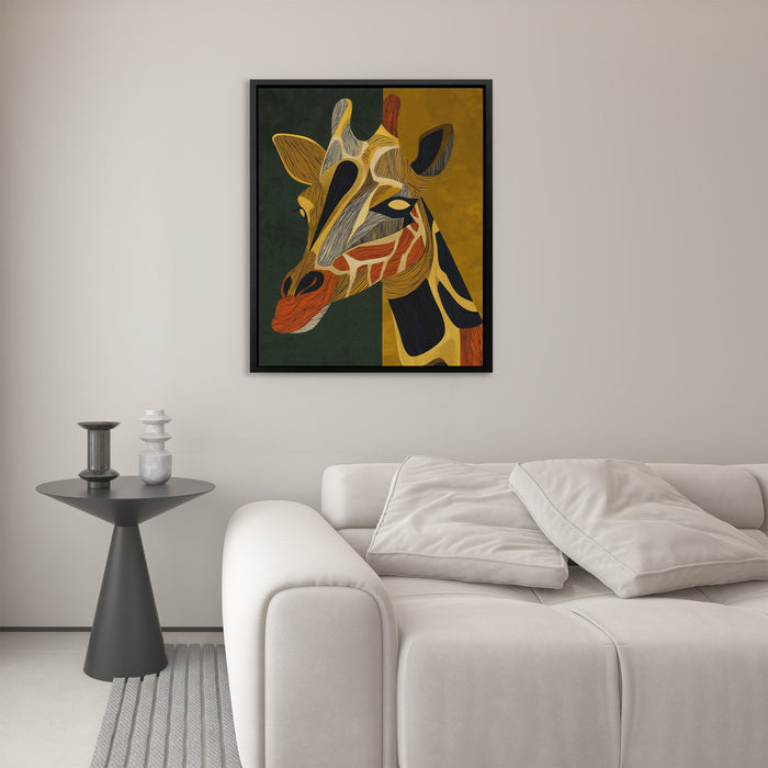 Giraffe Golden Horizon - Luxury Wall Art
