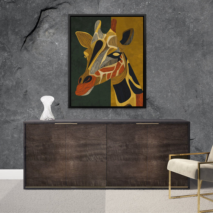 Giraffe Golden Horizon - Luxury Wall Art