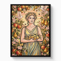 Goddess Golden Harvest — goddess golden harvest white studio framed black