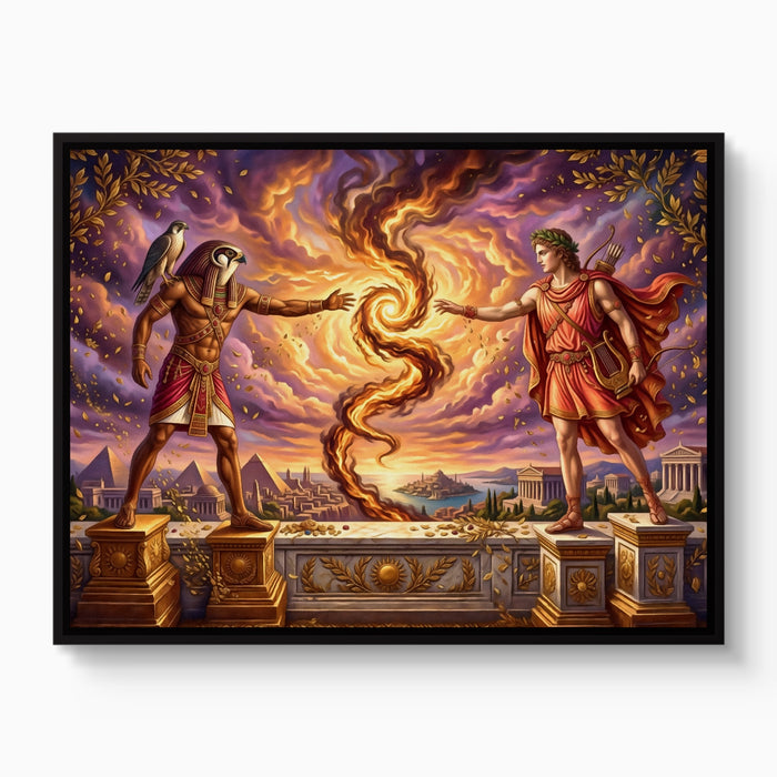 Gods Cosmic Fire — gods cosmic fire white studio framed black