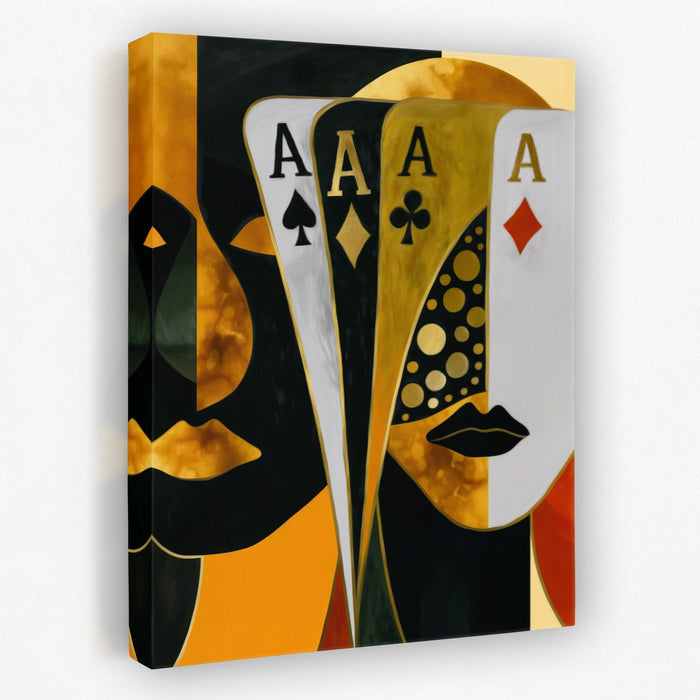 Golden Ace Fortune - Luxury Wall Art