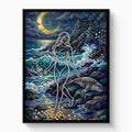 Golden Goddess Moonlight — golden goddess moonlight white studio framed black