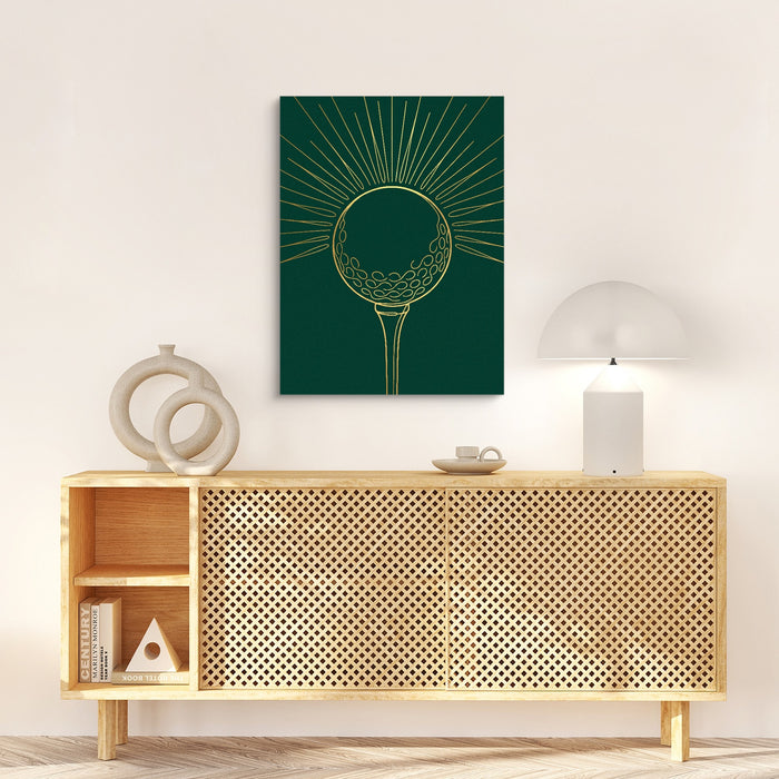 Golden Golf Sunrise — golden golf sunrise sq hallway desk light lux 1port flush print