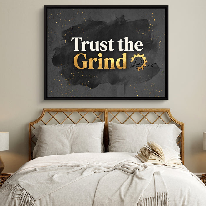 Golden Grind Gear — golden grind gear sq white bedroom 1land framed black