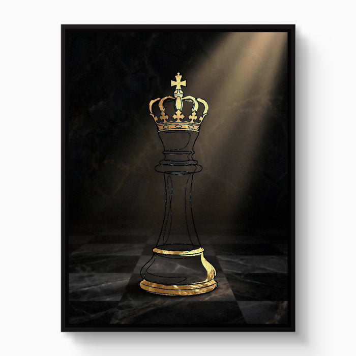 Golden King Regal — golden king regal white studio framed black