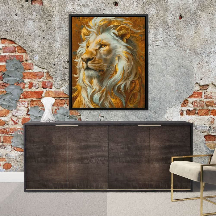 Golden Mane - Gold Wall Art for Dorm Room