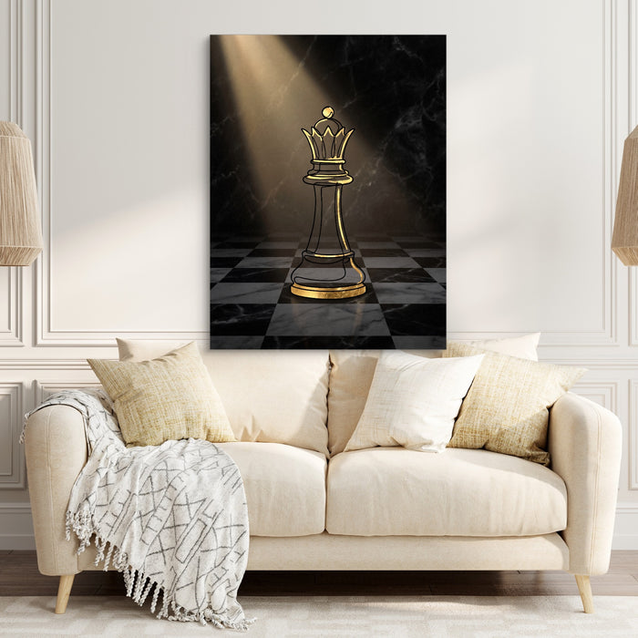 Golden Queen Spotlight — golden queen spotlight sq couch chair 1port flush print