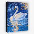 Golden Reflections - Bird Canvas Wall Art