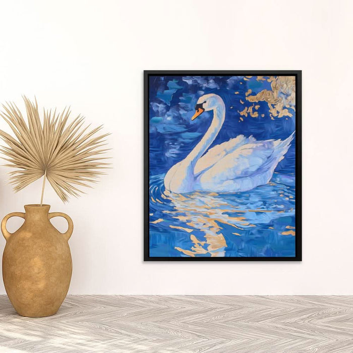 Golden Reflections - Bird Art for Bedroom