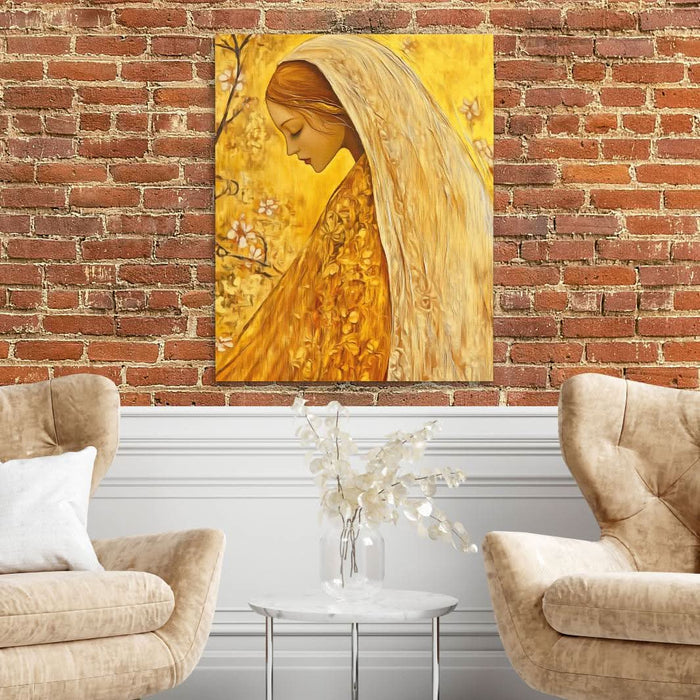 Golden Reverie - Beige Wall Art for Women’s Office Art