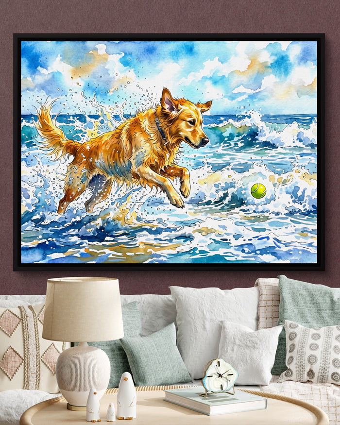 Golden Waves Play — golden waves play psd burgundy clock couch 1land framed black