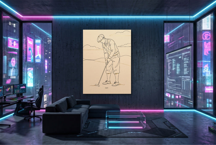 Golfer's Stroke - Luxury Wall Art