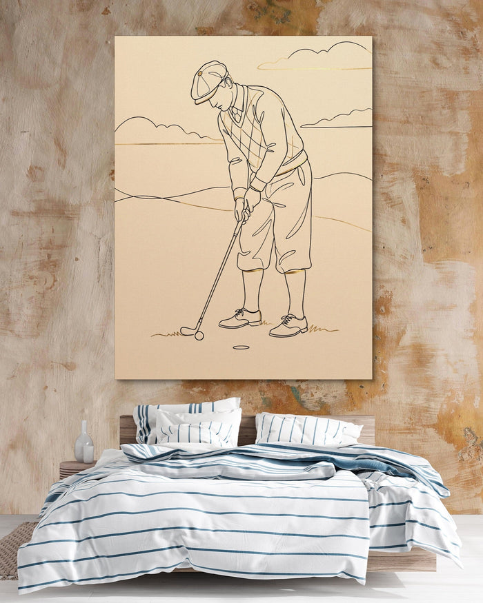 Golfer's Stroke - Luxury Wall Art