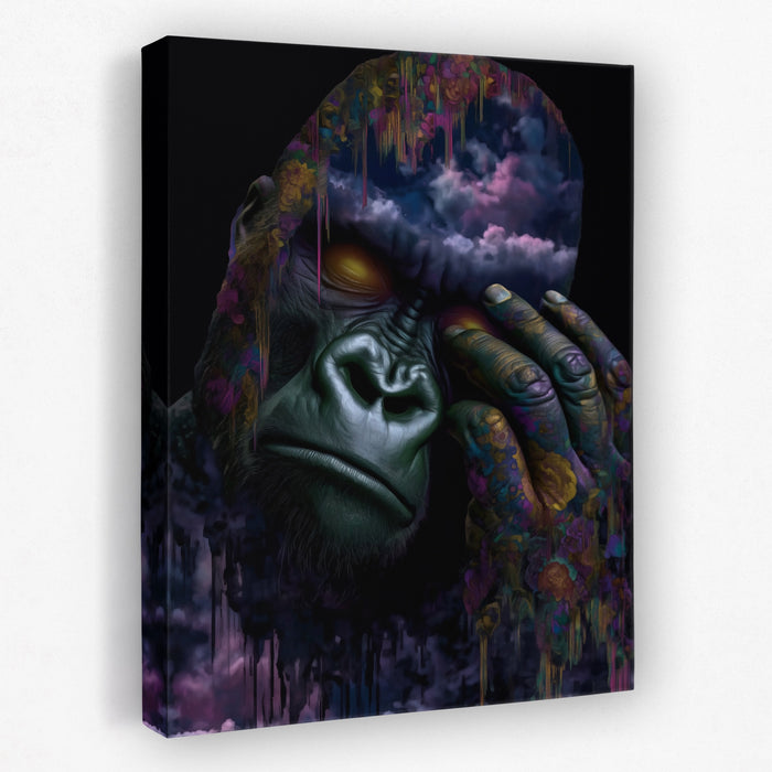 Gorilla Purple Depths canvas wall art